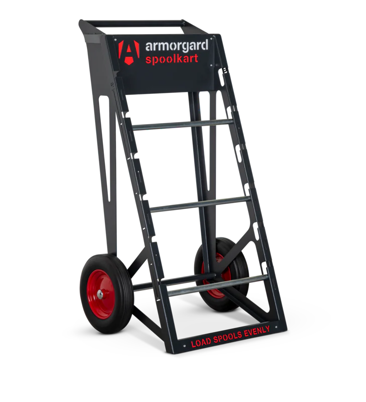 Armorgard Spoolkart, Sturdy mobile kart for dispensing multiple cable spools 740x840x1365