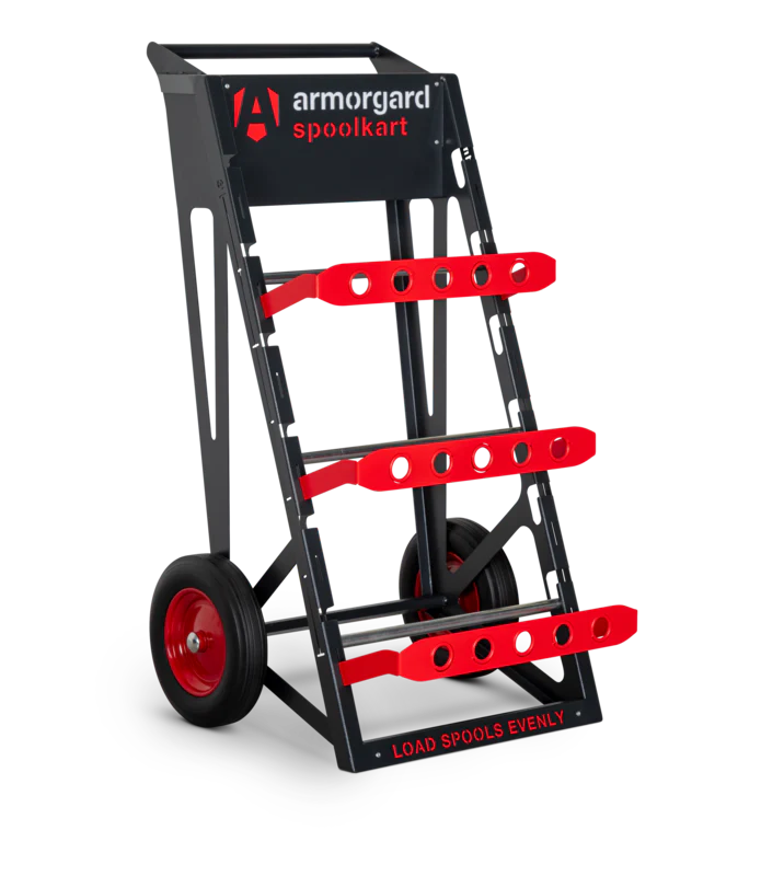 Armorgard Spoolkart, Sturdy mobile kart for dispensing multiple cable spools 740x840x1365