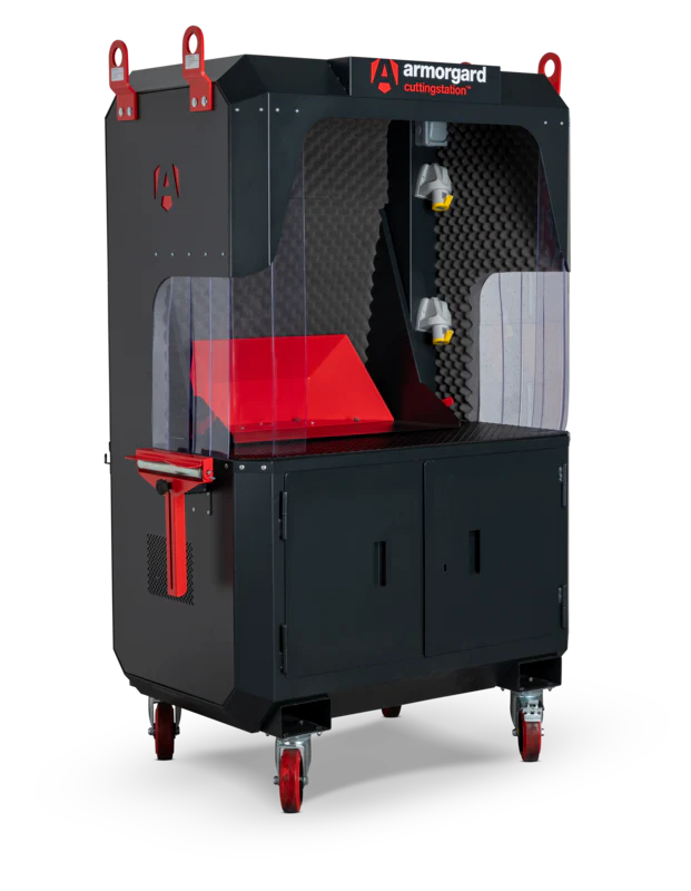 Armorgard CuttingStation chopsaw work bench with extendable back 1390x750x1900