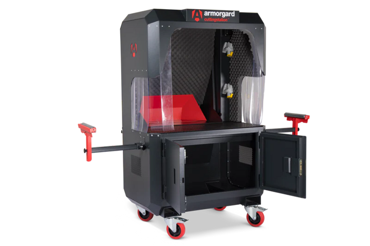 Armorgard CuttingStation chopsaw work bench with extendable back 1390x750x1900