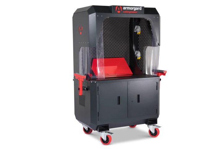Armorgard CuttingStation chopsaw work bench with extendable back 1390x750x1900