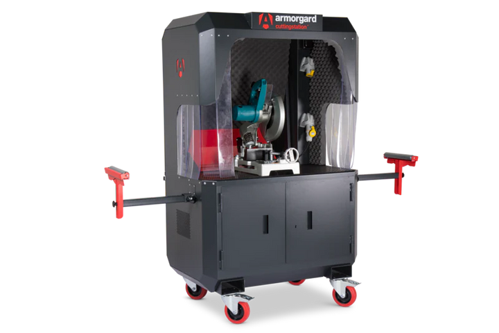 Armorgard CuttingStation chopsaw work bench with extendable back 1390x750x1900