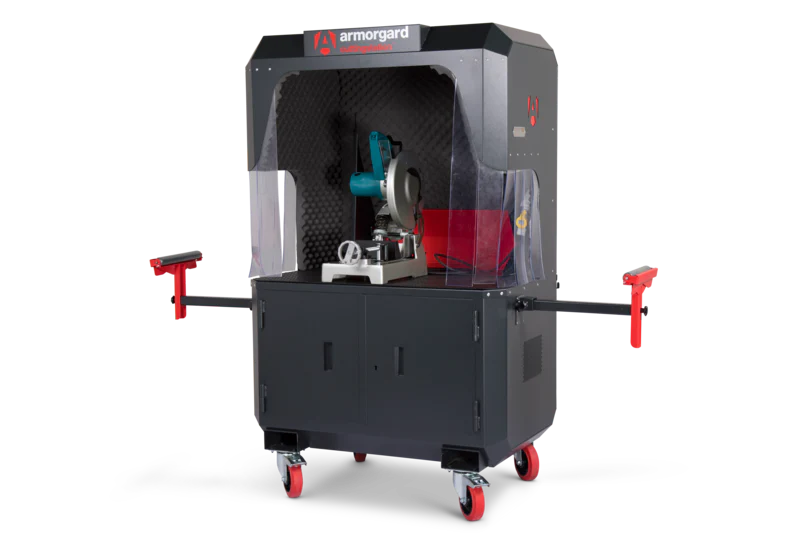 Armorgard CuttingStation chopsaw work bench with extendable back 1390x750x1900
