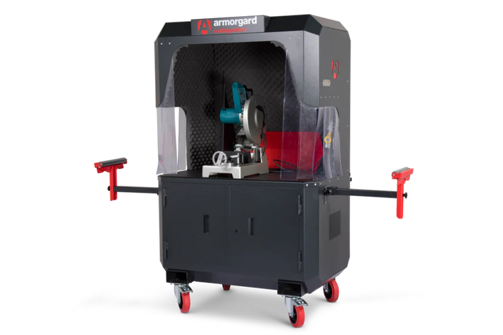 Armorgard CuttingStation chopsaw work bench with extendable back 1390x750x1900