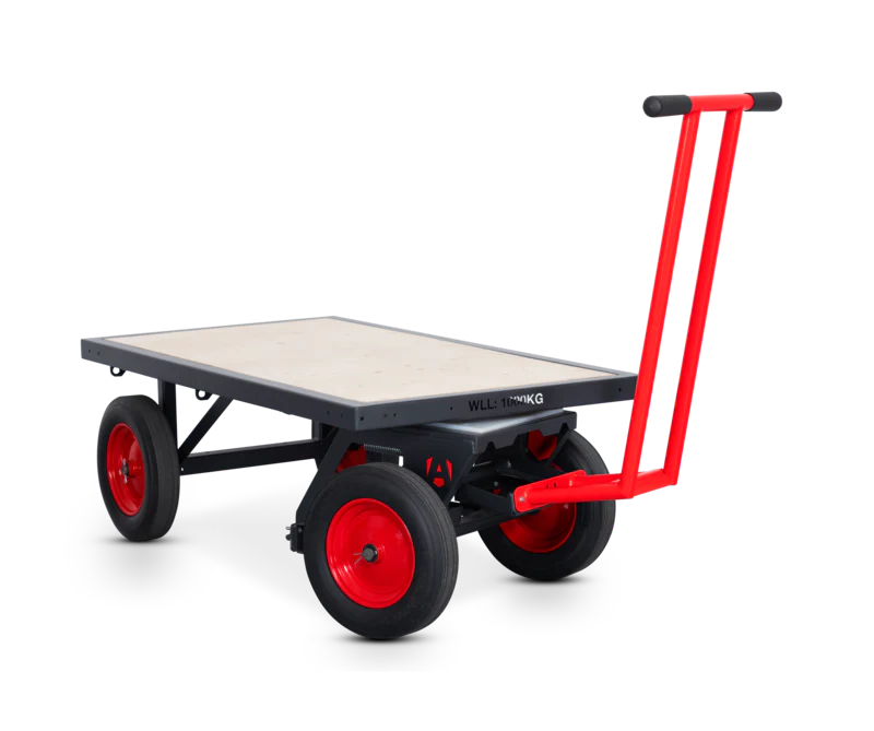 Armorgard TurnTableTruck TT1 flat-bed mobile trolley with brake 700x1575x460