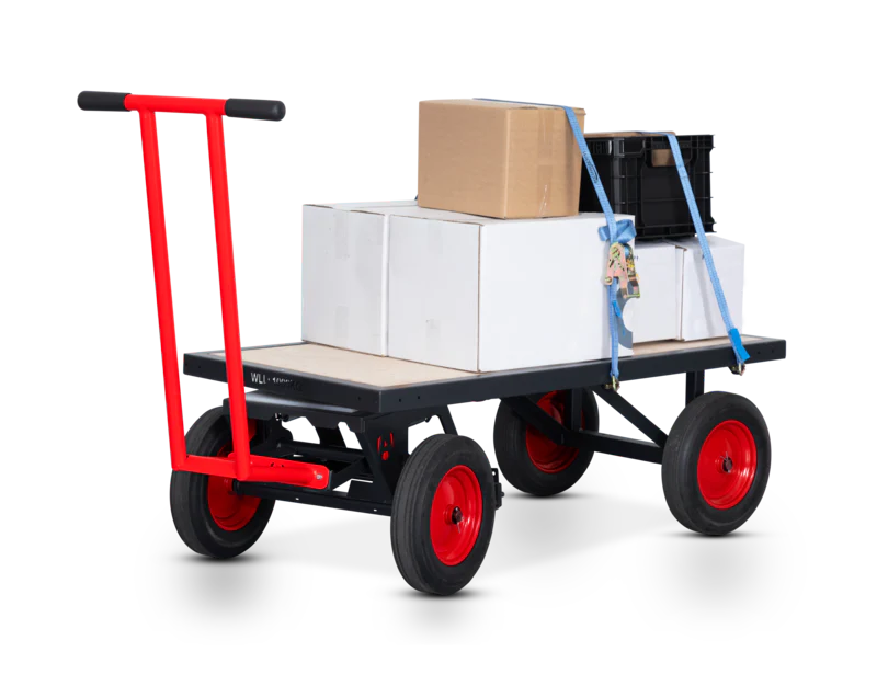 Armorgard TurnTableTruck TT1 flat-bed mobile trolley with brake 700x1575x460