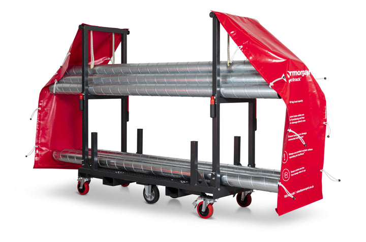Armorgard Mobile rack for ducting 1830x1150x670 complete with  branded curtains