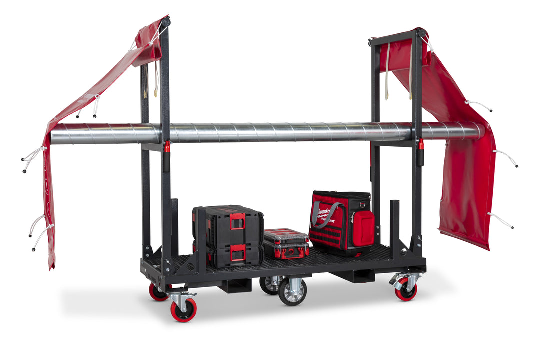 Armorgard Mobile rack for ducting 1830x1150x670 complete with  branded curtains