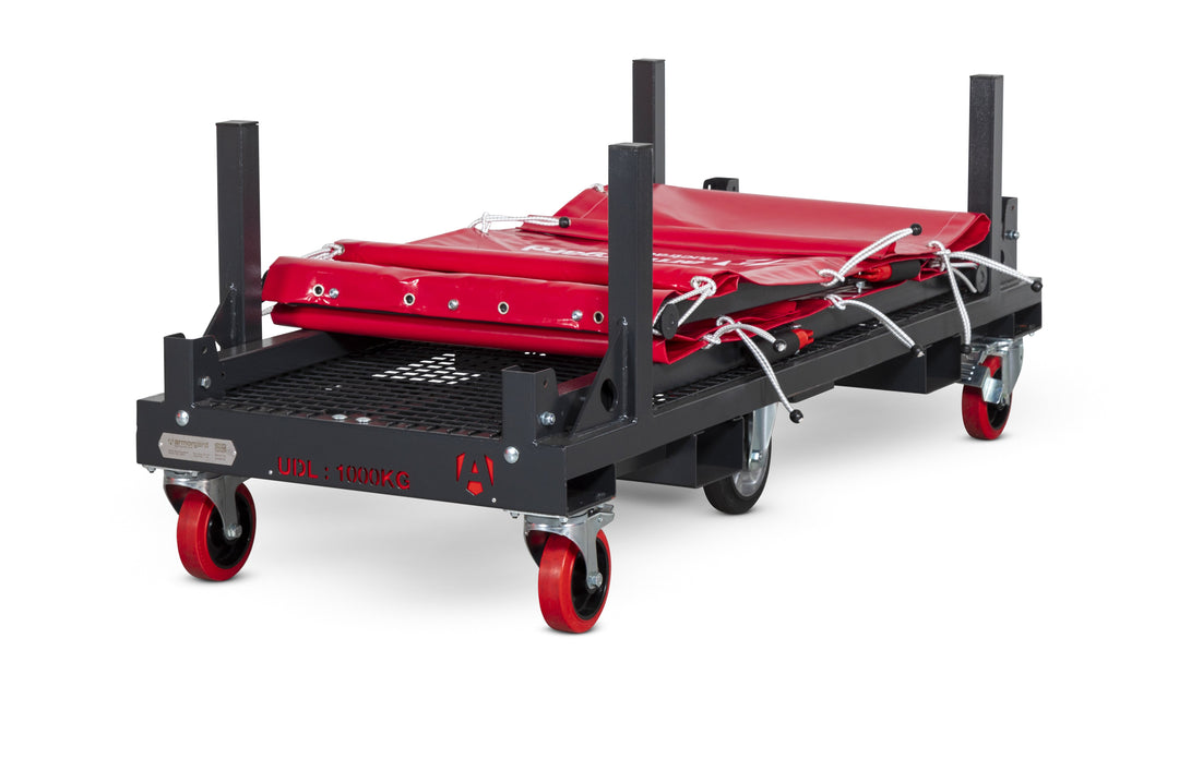Armorgard Mobile rack for ducting 1830x1150x670 complete with  branded curtains