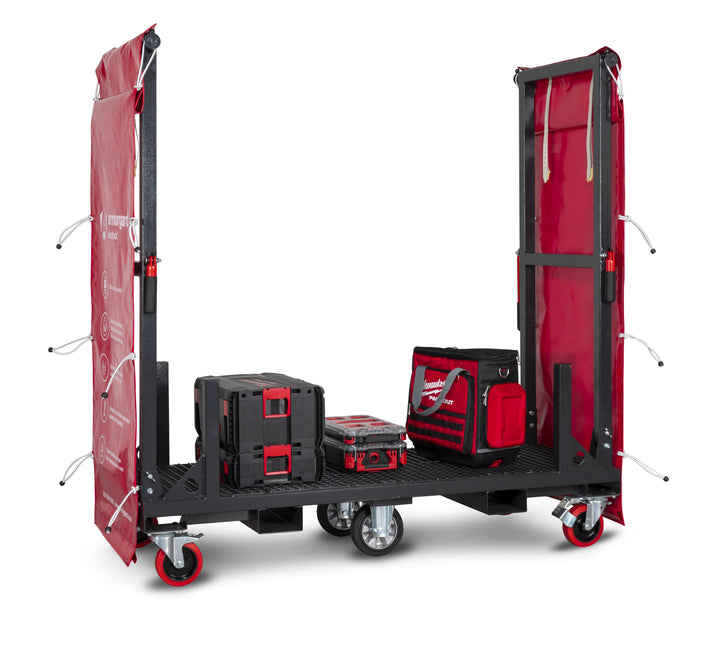 Armorgard Mobile rack for ducting 1830x1150x670 complete with  branded curtains
