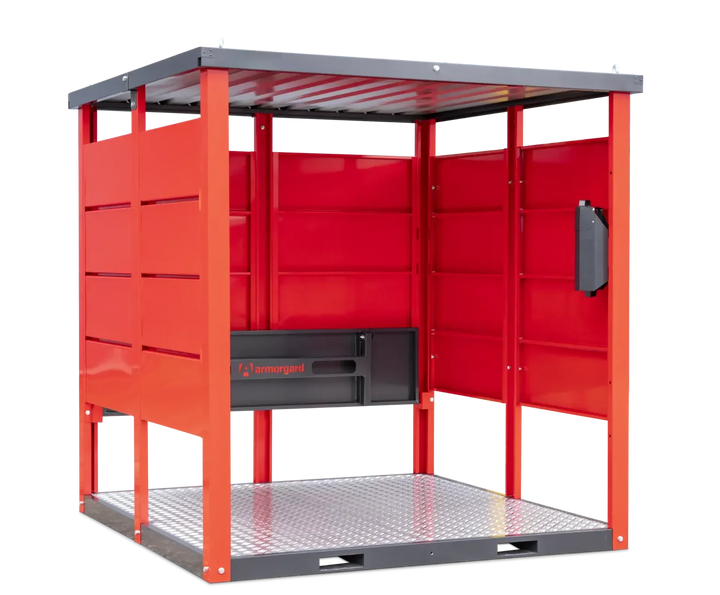 Armorgard Flat Packed smoking / vaping shelter, with bench