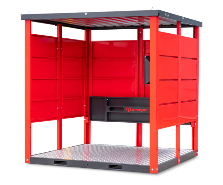 Armorgard Flat Packed smoking / vaping shelter, with bench