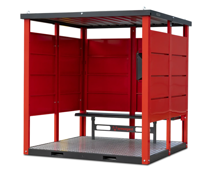 Armorgard Flat Packed smoking / vaping shelter, with bench