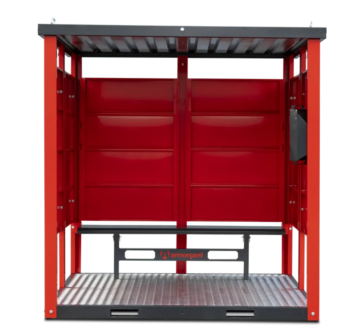 Armorgard Flat Packed smoking / vaping shelter, with bench