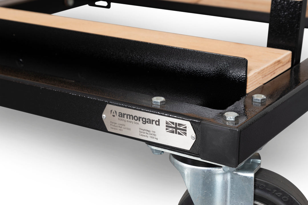 Armorgard LoadAll Board Trolley 1500kg capacity 2020x900x1615