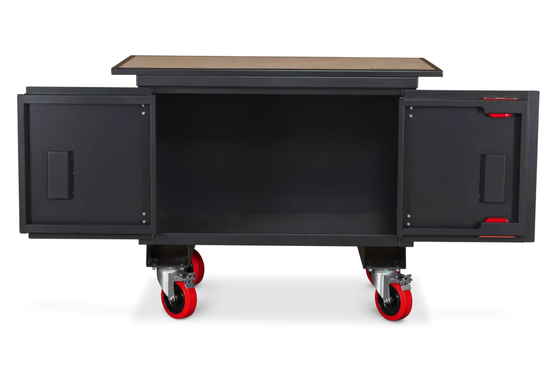 Armorgard Mobile Tuffbench c/w wooden top 1120x705x920