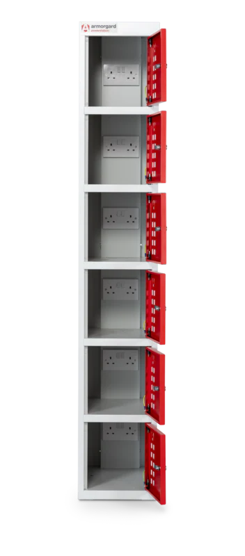 Armorgard Powerstation 6 Door Battery Charging Unit 300x450x1800
