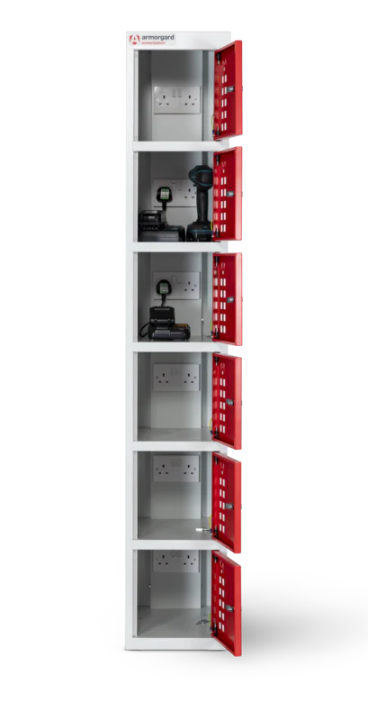 Armorgard Powerstation 6 Door Battery Charging Unit 300x450x1800