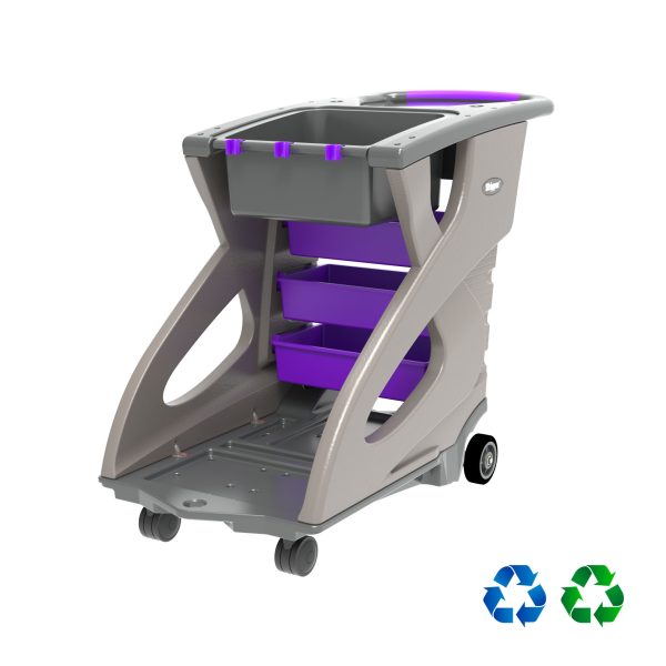 Retractable Barrier System | Skipper Traffic Cone Unicart – Includes 9 x Skipper cones, 9 x Skipper units & 1 x Accessory Pack