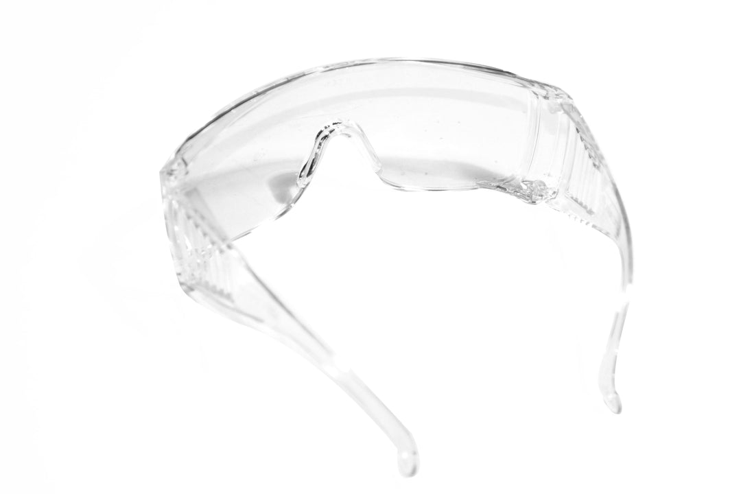 Weldability Sif Clear Visitor Overspecs – Durable Safety Glasses for Industrial Use – Fits Over Prescription Glasses – CE Approved, Pack of 10