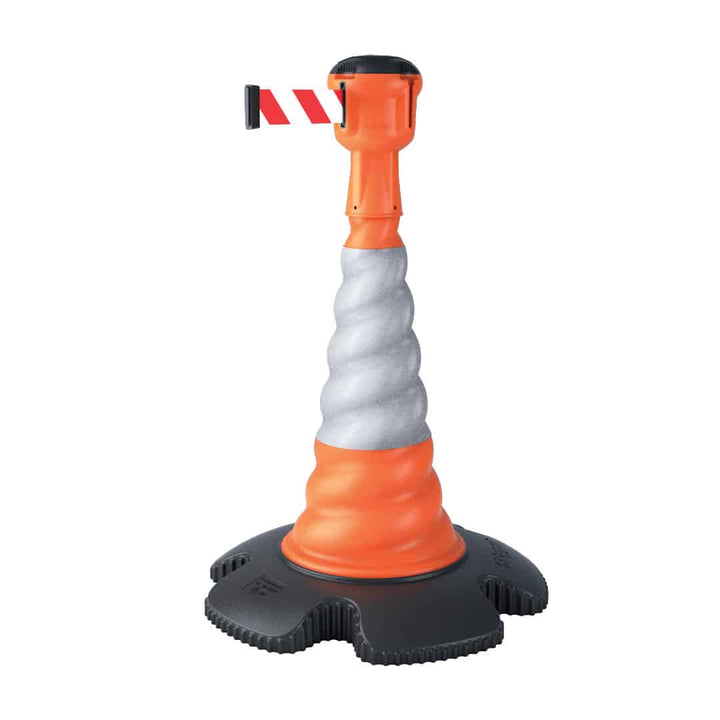 Retractable Barrier System | Skipper Traffic Cone Unicart – Includes 9 x Skipper cones, 9 x Skipper units & 1 x Accessory Pack