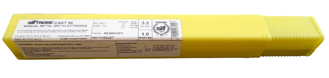 SIF 4000 Welding Electrodes 2.5mm – Smooth Arc, Low Spatter, Pack of 1